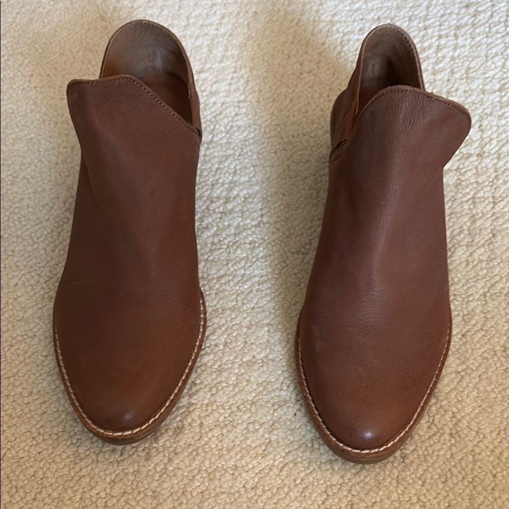 Lucky Brand Brown Ankle Booties Sleek Design